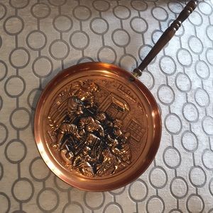 Wooden Handle Fireplace Pan